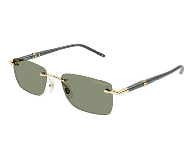 Mont Blanc MB 0344S Metal Rimless Sunglasses For Men