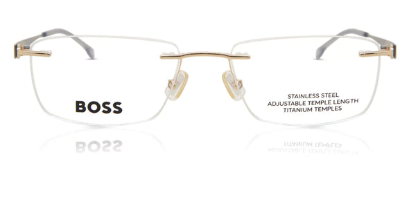 Boss 1423/B Titanium Rimless Frame