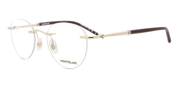 Mont Blanc MB 0244O Metal Rimless Frame