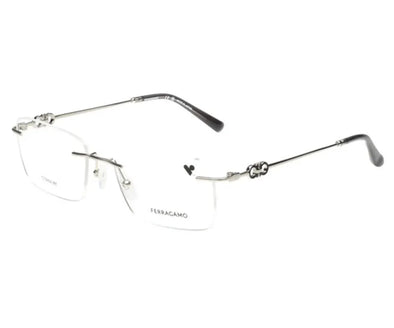 Salvatore Ferragamo SF 2582LBI Titanium Rimless Frame
