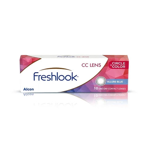 FRESHLOOK COLOR CIRCLE Daily Disposable ( Allure GREY) Color Contact Lenses-10 Lens pack BY ALCON