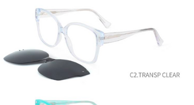 30th Feb Eyewear Acetate Frame 30015 With Sunglass Clip on