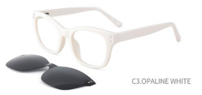 30th Feb Eyewear Acetate Frame  With Sunglass Clip on 30049