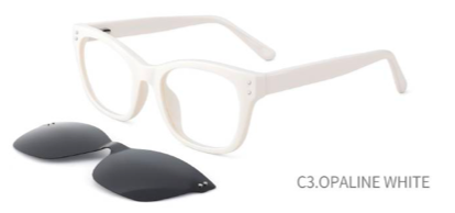 30th Feb Eyewear Acetate Frame  With Sunglass Clip on 30049