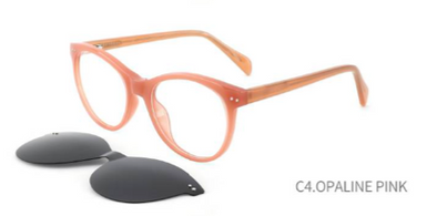 30th Feb Eyewear Acetate Frame With Sunglass Clip On  30050