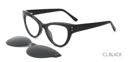 30th Feb Eyewear Acetate Frame With Sunglass Clip on 30051