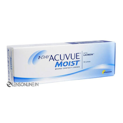 1 Day Acuvue Moist by Johnson & Johnson Daily Disposable Contact Lens- 30 lens pack