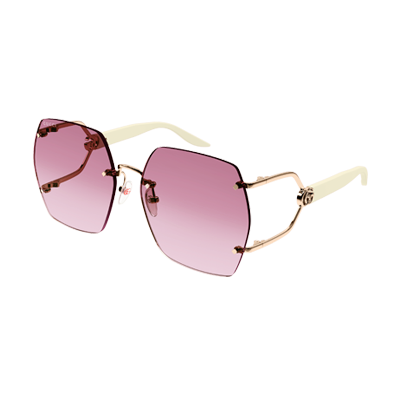 小物 GUCCI sunglass interlocking rimless y2k Pink Gucci Rimless Square Metal Sunglasses Gucci GG 1562S