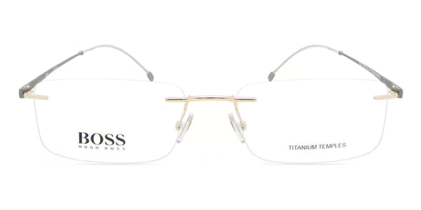 Boss 1266/B Titanium Rimless Frame