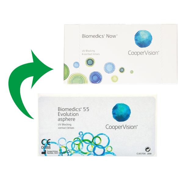 Biomedics  Now Monthly Disposable Soft Contact Lenses - 6 Lens Pack