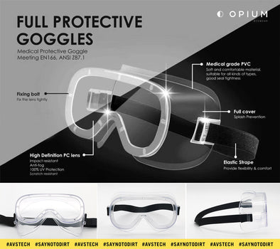 Opium Full Protective Safety Goggles