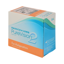 Pure Vision 2 for Astigmatism Monthly Disposable Contact Lenses By Bausch & Lomb-6 lens pack