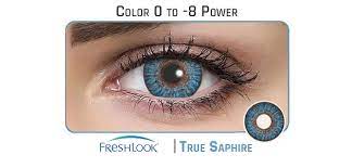 FRESHLOOK COLORBLENDS Monthly Disposable ( TRUE SAPPHIRE) Color Contact Lenses-2 Lens pack BY ALCON