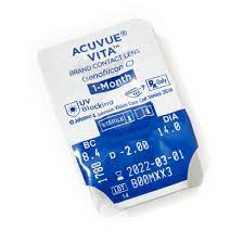 Acuvue VITA Monthly Uv blocking Contact Lenses - 6 Lens Pack (Minus Power)
