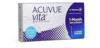 Acuvue VITA Monthly Uv blocking Contact Lenses - 6 Lens Pack( Plus Power)