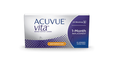 Acuvue Vita for Astigmatism  Monthly Disposable Toric Soft Contact lenses- 6 Lens Pack