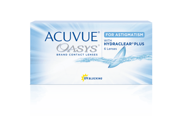 Acuvue Oasys for Astigmatism Toric Soft 2 Week Disposable Soft Contact lenses- 6 Lens Pack