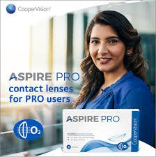 Aspire Pro Monthly soft Contact lenses By Cooper Vision -3 Lens Pack