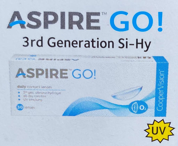 Aspire Go 1 Day Lenses  by Cooper Vision Daily Disposable Contact Lens- 30 lens pack