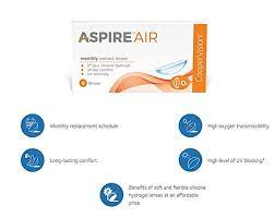 Aspire Air 2 week soft Contact lenses By Cooper Vision -6 Lens Pack