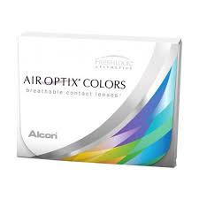 AIROPTIX COLORS Monthly Disposable ( BRILLIANT BLUE) Color Contact Lenses-2 Lens pack BY ALCON