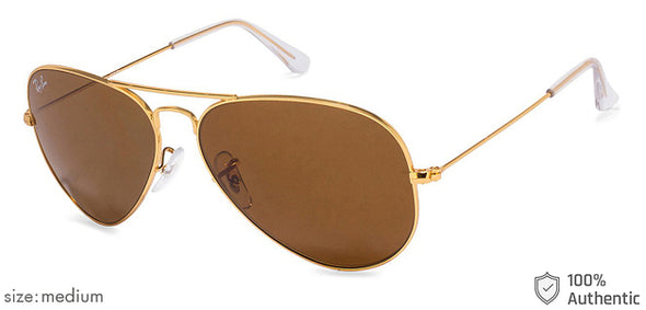 Ray Ban RB 3025 Aviator Sunglasses Size 55