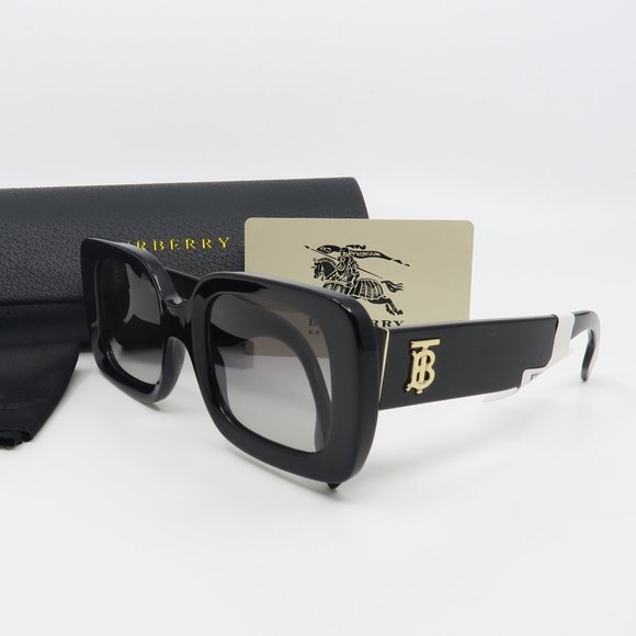 Burberry Men's Square Sunglasses- Black/Grey - iCuracao.com