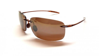 Maui Jim MJ 422 Breakwall Polarised Titanium Wrap Around Sunglasses