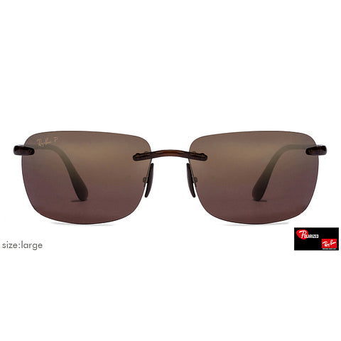 Ray Ban RB 4255 Rimless Polarised Sunglasses