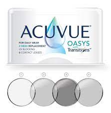 ACUVUE OASYS with Transition Monthly  Contact Lenses - 6 Lens Pack (Minus Power)